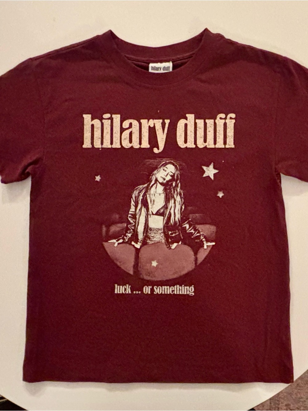 Cotton On Burgundy Hilary Duff Graphic Tee
